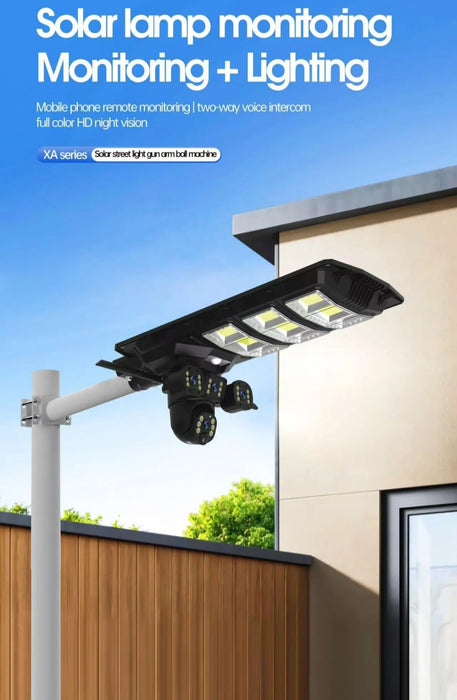 Lampadaire avec caméras