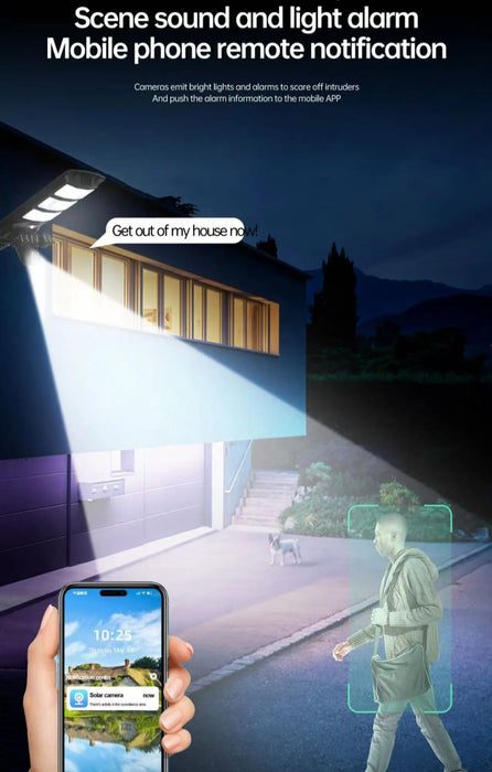 Lampadaire avec caméras